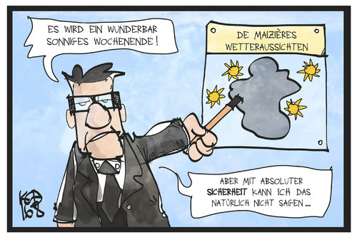 Cartoon: Sicher mit De Maiziere (medium) by Kostas Koufogiorgos tagged karikatur,koufogiorgos,illustration,cartoon,thailand,anschlag,bombe,michel,fernsehen,nachrichten,medien,pray,for,betroffenheit,ignoranz,terrorismus,karikatur,koufogiorgos,illustration,cartoon,thailand,anschlag,bombe,michel,fernsehen,nachrichten,medien,pray,for,betroffenheit,ignoranz,terrorismus