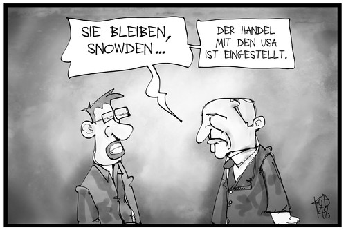 Cartoon: Snowden (medium) by Kostas Koufogiorgos tagged export,whistleblower,usa,russland,putin,snowden,cartoon,illustration,koufogiorgos,karikatur,wirtschaft,handel,konflikt,karikatur,koufogiorgos,illustration,cartoon,snowden,putin,russland,usa,whistleblower,export,wirtschaft,handel,konflikt