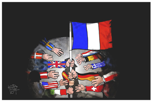 Solidarität mit Frankreich Solidarität mit Frankreich