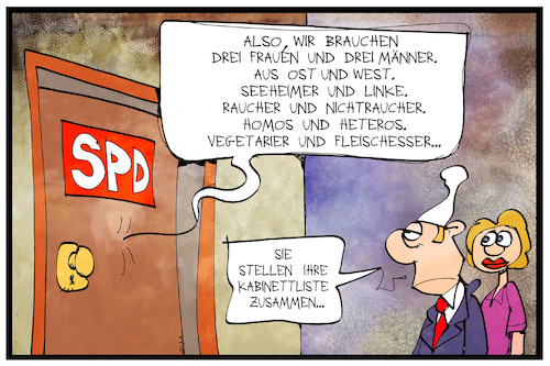 SPD-Kabinettliste SPD-Kabinettliste