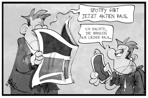 Spotify geht an die Börse Spotify geht an die Börse