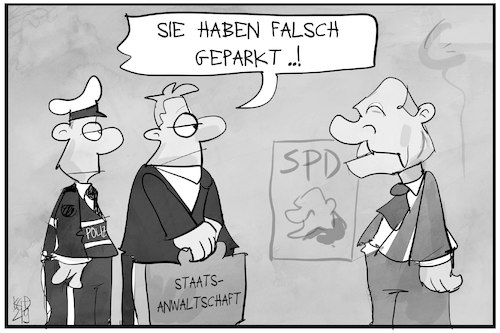 Cartoon: Staatsanwaltschaft gegen Scholz (medium) by Kostas Koufogiorgos tagged karikatur,koufogiorgos,illustration,cartoon,scholz,spd,staatsanwaltschaft,klage,polizei,karikatur,koufogiorgos,illustration,cartoon,scholz,spd,staatsanwaltschaft,klage,polizei