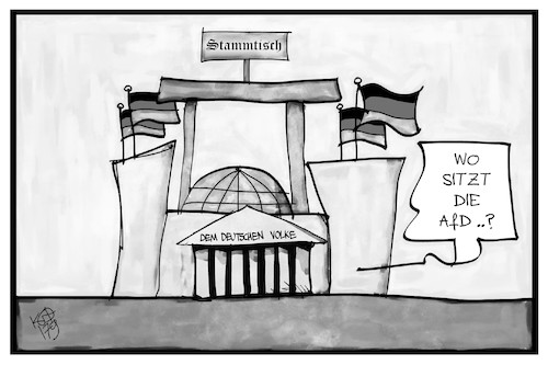 Cartoon: Stammtisch Bundestag (medium) by Kostas Koufogiorgos tagged karikatur,koufogiorgos,illustration,cartoon,afd,populismus,stammtisch,reichstag,bundestagswahl,parlament,demokratie,karikatur,koufogiorgos,illustration,cartoon,afd,populismus,stammtisch,reichstag,bundestagswahl,parlament,demokratie