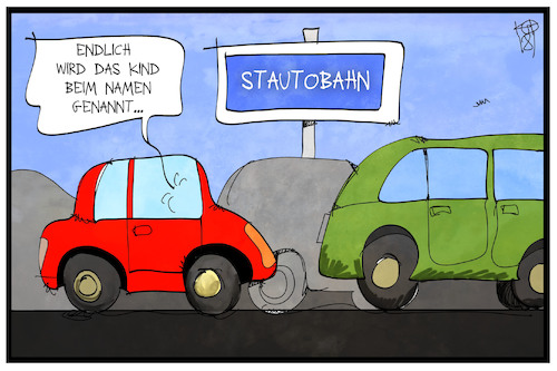 Cartoon: Stautobahn (medium) by Kostas Koufogiorgos tagged karikatur,koufogiorgos,illustration,cartoon,stau,stautobahn,autobahn,strasse,verkehr,auto,mobilität,stillstand,adac,infrastruktur,karikatur,koufogiorgos,illustration,cartoon,stau,stautobahn,autobahn,strasse,verkehr,auto,mobilität,stillstand,adac,infrastruktur