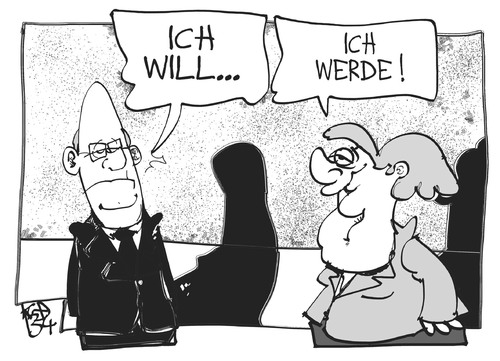 Steinbrück und Merkel