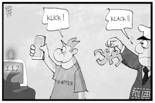 Strafe für Gaffer Strafe für Gaffer