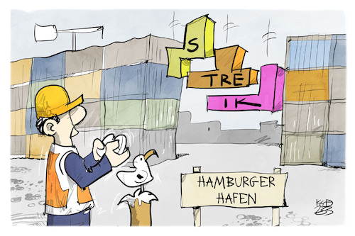 Streik am Hamburger Hafen Streik am Hamburger Hafen