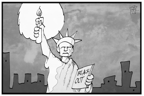 Cartoon: Stromausfall Manhattan (medium) by Kostas Koufogiorgos tagged karikatur,koufogiorgos,illustration,cartoon,manhattan,usa,strom,ausfall,kerze,miss,liberty,wahrzeichen,symbol,energie,blackout,karikatur,koufogiorgos,illustration,cartoon,manhattan,usa,strom,ausfall,kerze,miss,liberty,wahrzeichen,symbol,energie,blackout