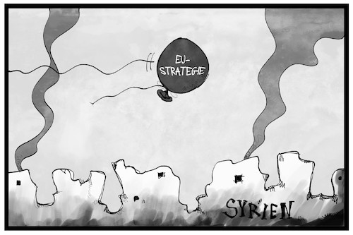 Cartoon: Syrien-Strategie (medium) by Kostas Koufogiorgos tagged karikatur,koufogiorgos,illustration,cartoon,syrien,strategie,ballon,luft,zerstörung,bombardierung,karikatur,koufogiorgos,illustration,cartoon,syrien,strategie,ballon,luft,zerstörung,bombardierung