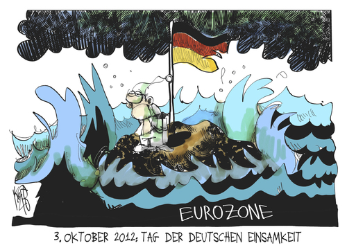 Cartoon: Tag der deutschen Einsamkeit (medium) by Kostas Koufogiorgos tagged tag,einheit,einsamkeit,deutschland,insel,europa,euro,schulden,krise,karikatur,kostas,koufogiorgos,tag,einheit,einsamkeit,deutschland,insel,europa,euro,schulden,krise,karikatur,kostas,koufogiorgos