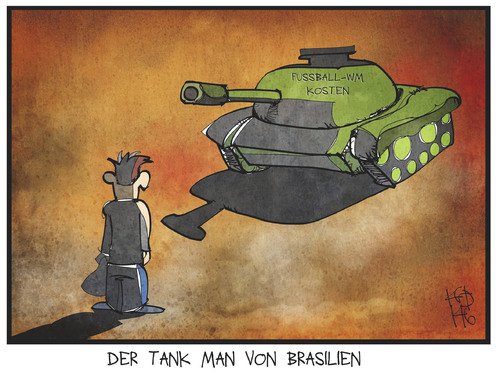 Tank Man von Brasilien Tank Man von Brasilien