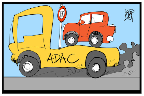 Cartoon: Tempo 130 (medium) by Kostas Koufogiorgos tagged karikatur,koufogiorgos,illustration,cartoon,adac,tempolimit,130,autofahrer,abschleppen,panne,karikatur,koufogiorgos,illustration,cartoon,adac,tempolimit,130,autofahrer,abschleppen,panne