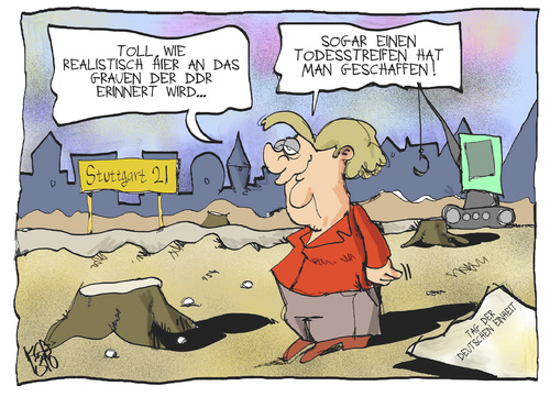 Cartoon: Todesstreifen (medium) by Kostas Koufogiorgos tagged stuttgart,merkel,einheit,21,todesstreifen,park,karikatur,koufogiorgos,stuttgart,merkel,einheit,21,todesstreifen,park,karikatur,koufogiorgos