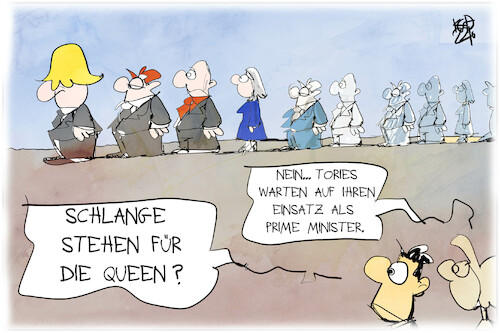 Tories Warteschlange Tories Warteschlange
