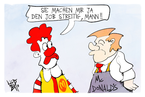 Trump bei McDonalds Trump bei McDonalds