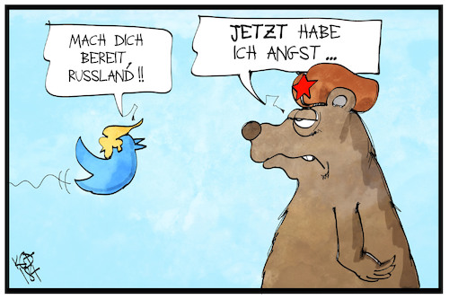 Trump droht Trump droht