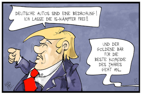 Trump droht Trump droht