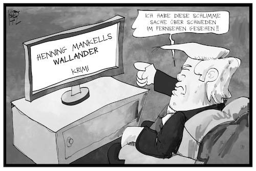 Trump guckt Wallander Trump guckt Wallander