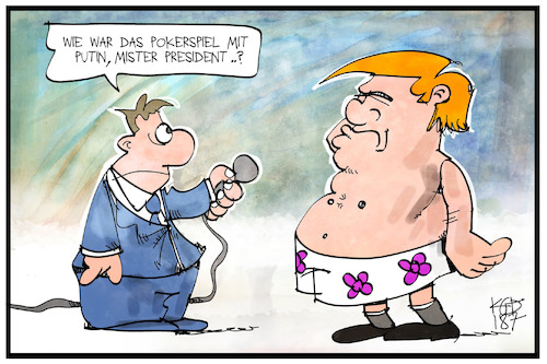 Trump pokert Trump pokert