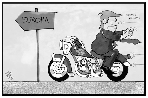 Trump und seine Harley Trump und seine Harley