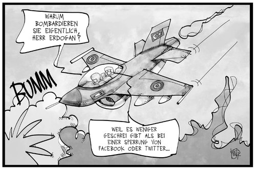 Cartoon: Türkei (medium) by Kostas Koufogiorgos tagged karikatur,koufogiorgos,illustration,cartoon,tuerkei,flugzeug,angriff,krieg,konflikt,pkk,is,facebook,twitter,soziale,netzwerke,internet,zensur,politik,terrorismus,karikatur,koufogiorgos,illustration,cartoon,tuerkei,flugzeug,angriff,krieg,konflikt,pkk,is,facebook,twitter,soziale,netzwerke,internet,zensur,politik,terrorismus