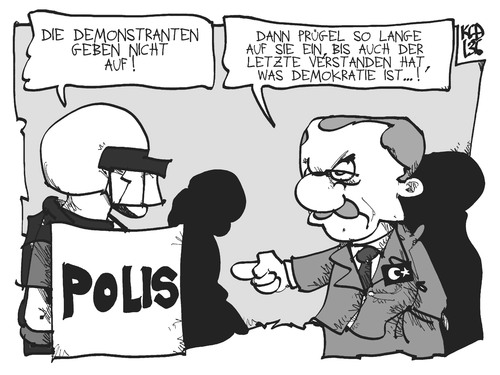 Cartoon: Türkische Demokratie (medium) by Kostas Koufogiorgos tagged türkei,erdogan,demokratie,polizei,polis,demonstration,protest,karikatur,koufogiorgos,türkei,erdogan,demokratie,polizei,polis,demonstration,protest,karikatur,koufogiorgos