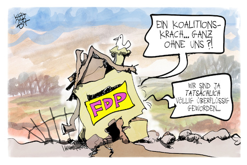 Cartoon: Überflüssige FDP (medium) by Kostas Koufogiorgos tagged karikatur,koufogiorgos,hütchenspiel,verfassunsgrichter,spd,union,streit,fdp,partei,koalitionskrach,karikatur,koufogiorgos,hütchenspiel,verfassunsgrichter,spd,union,streit,fdp,partei,koalitionskrach