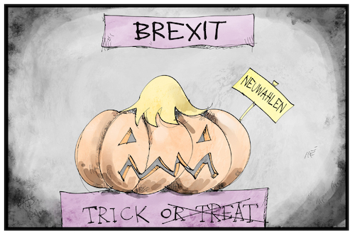 Cartoon: UK-Neuwahlentricks (medium) by Kostas Koufogiorgos tagged karikatur,koufogiorgos,illustration,cartoon,uk,johnson,halloween,neuwahlen,kürbis,trick,or,treat,finte,brexit,eu,europa,karikatur,koufogiorgos,illustration,cartoon,uk,johnson,halloween,neuwahlen,kürbis,trick,or,treat,finte,brexit,eu,europa