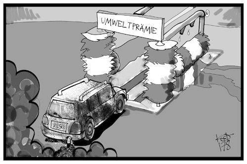 Cartoon: Umweltprämie (medium) by Kostas Koufogiorgos tagged karikatur,koufogiorgos,illustraion,cartoon,diesel,auto,euronorm,waschen,autowäsche,dieselgate,abgasskandal,umweltprämie,wirtschaft,karikatur,koufogiorgos,illustraion,cartoon,diesel,auto,euronorm,waschen,autowäsche,dieselgate,abgasskandal,umweltprämie,wirtschaft