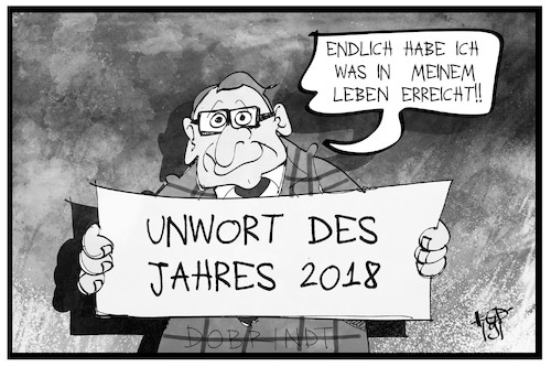 Cartoon: Unwort des Jahres (medium) by Kostas Koufogiorgos tagged karikatur,koufogiorgos,illustration,cartoon,unwort,dobrindt,csu,rechtspopulismus,sprache,karikatur,koufogiorgos,illustration,cartoon,unwort,dobrindt,csu,rechtspopulismus,sprache