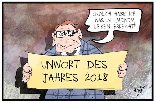 Cartoon: Unwort des Jahres (medium) by Kostas Koufogiorgos tagged karikatur,koufogiorgos,illustration,cartoon,unwort,dobrindt,csu,rechtspopulismus,sprache,karikatur,koufogiorgos,illustration,cartoon,unwort,dobrindt,csu,rechtspopulismus,sprache