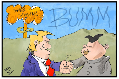 Cartoon: USA-Nordkorea-Gipfel (medium) by Kostas Koufogiorgos tagged karikatur,koufogiorgos,illustration,cartoon,usa,nordkorea,pakistan,indien,atombombe,treffen,gipfel,hanoi,vietnam,karikatur,koufogiorgos,illustration,cartoon,usa,nordkorea,pakistan,indien,atombombe,treffen,gipfel,hanoi,vietnam