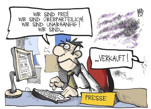 Cartoon: Verkaufte Presse (medium) by Kostas Koufogiorgos tagged springer,abendblatt,morgenpost,hoerzu,presse,freiheit,medien,karikatur,koufogiorgos,springer,abendblatt,morgenpost,hoerzu,presse,freiheit,medien,karikatur,koufogiorgos