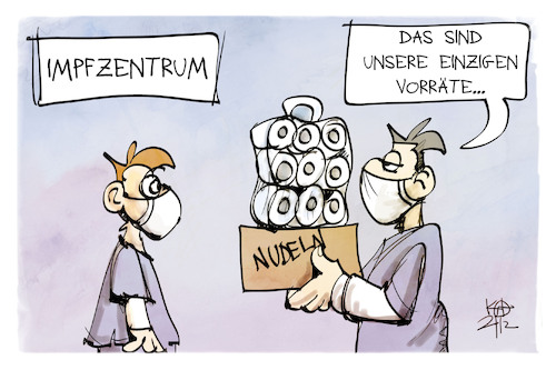 Vorräte im Impfzentrum Vorräte im Impfzentrum
