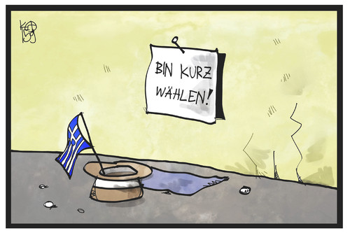 Cartoon: Wählen in Griechenland (medium) by Kostas Koufogiorgos tagged karikatur,koufogiorgos,illustration,cartoon,griechenland,wahl,arm,bettler,parlamentswahl,europa,demokratie,abstimmung,politik,karikatur,koufogiorgos,illustration,cartoon,griechenland,wahl,arm,bettler,parlamentswahl,europa,demokratie,abstimmung,politik