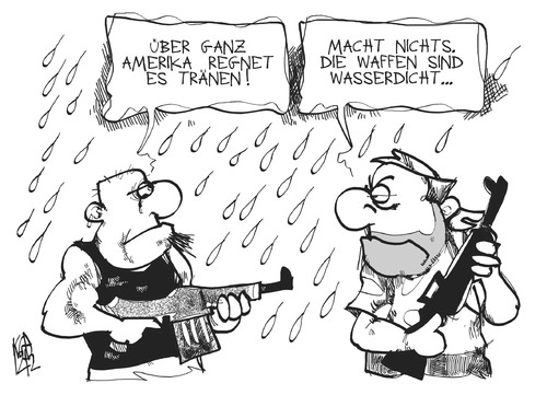 Cartoon: Waffenrecht (medium) by Kostas Koufogiorgos tagged usa,waffenrecht,tränen,waffe,gewehr,attentat,lobby,gewalt,karikatur,kostas,koufogiorgos,usa,waffenrecht,tränen,waffe,gewehr,attentat,lobby,gewalt,karikatur,kostas,koufogiorgos