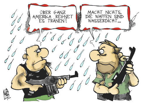 Cartoon: Waffenrecht (medium) by Kostas Koufogiorgos tagged usa,waffenrecht,tränen,waffe,gewehr,attentat,lobby,gewalt,karikatur,kostas,koufogiorgos,usa,waffenrecht,tränen,waffe,gewehr,attentat,lobby,gewalt,karikatur,kostas,koufogiorgos