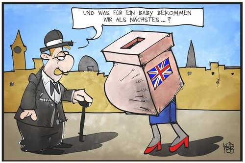 Cartoon: Wahl in Großbritannien (medium) by Kostas Koufogiorgos tagged karikatur,koufogiorgos,illustration,cartoon,wahl,uk,königreich,grossbritannien,royal,baby,urne,wahlurne,parlamentswahl,schwangerschaft,geburt,karikatur,koufogiorgos,illustration,cartoon,wahl,uk,königreich,grossbritannien,royal,baby,urne,wahlurne,parlamentswahl,schwangerschaft,geburt