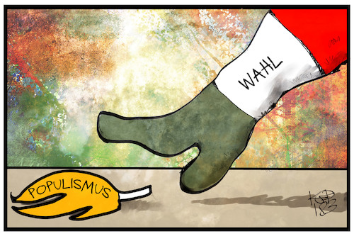 Cartoon: Wahl in Italien (medium) by Kostas Koufogiorgos tagged karikatur,koufogiorgos,illustration,cartoon,wahl,italien,populismus,ausrutschen,gefahr,stiefel,parlamentswahl,demokratie,politik,karikatur,koufogiorgos,illustration,cartoon,wahl,italien,populismus,ausrutschen,gefahr,stiefel,parlamentswahl,demokratie,politik