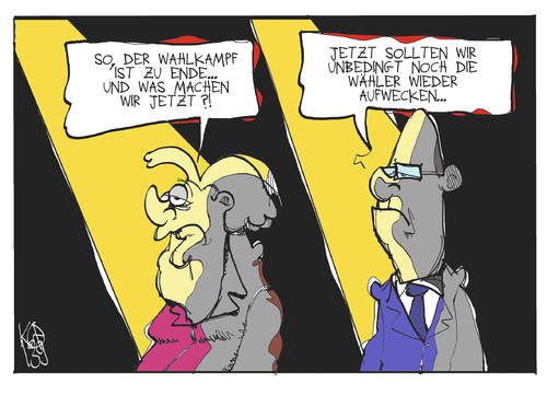 Wahlkampfende Wahlkampfende