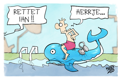 Cartoon: Wal-Rettung (medium) by Kostas Koufogiorgos tagged karikatur,koufogiorgos,freibad,wasser,strand,urlaub,rettung,timmy,wal,karikatur,koufogiorgos,freibad,wasser,strand,urlaub,rettung,timmy,wal