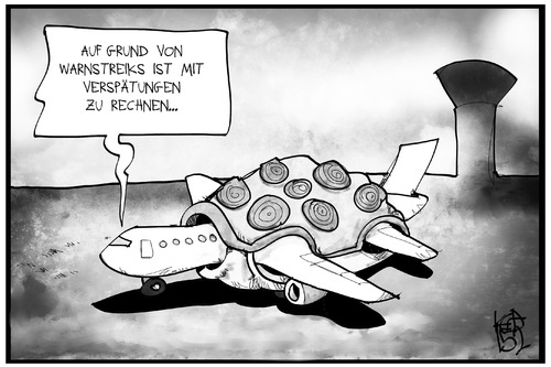 Warnstreik am Flughafen Warnstreik am Flughafen