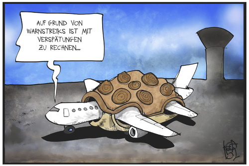 Warnstreik am Flughafen Warnstreik am Flughafen