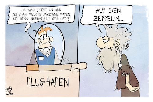 Warten am Flughafen