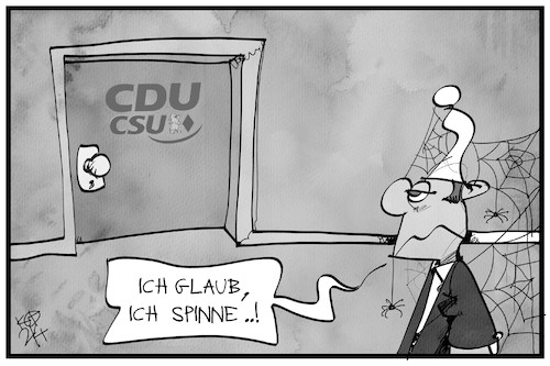 Cartoon: Warten auf die Union (medium) by Kostas Koufogiorgos tagged karikatur,koufogiorgos,illustration,cartoon,union,cdu,csu,michel,warten,spinnweben,entscheidung,demokratie,partei,politik,karikatur,koufogiorgos,illustration,cartoon,union,cdu,csu,michel,warten,spinnweben,entscheidung,demokratie,partei,politik