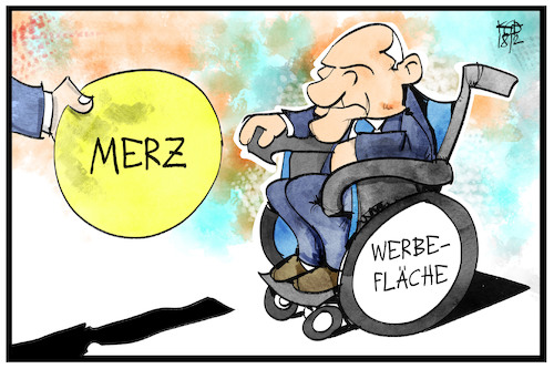 Cartoon: Werbung für Merz (medium) by Kostas Koufogiorgos tagged karikatur,koufogiorgos,cartoon,illustration,merz,schäuble,cdu,vorsitz,werbeung,werbefläche,partei,christdemokraten,karikatur,koufogiorgos,cartoon,illustration,merz,schäuble,cdu,vorsitz,werbeung,werbefläche,partei,christdemokraten