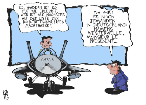 Westerwelle und Gaddafi Westerwelle und Gaddafi