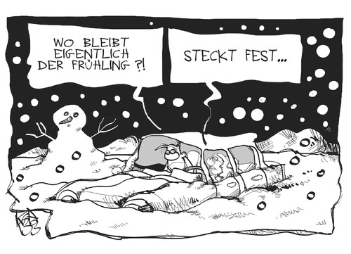 Cartoon: Wintereinbruch (medium) by Kostas Koufogiorgos tagged winter,frühling,verkehr,wetter,schnee,wintereinbruch,klima,karikatur,kostas,koufogiorgos,winter,frühling,verkehr,wetter,schnee,wintereinbruch,klima,karikatur,kostas,koufogiorgos