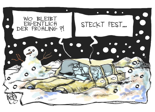 Cartoon: Wintereinbruch (medium) by Kostas Koufogiorgos tagged winter,frühling,verkehr,wetter,schnee,wintereinbruch,klima,karikatur,kostas,koufogiorgos,winter,frühling,verkehr,wetter,schnee,wintereinbruch,klima,karikatur,kostas,koufogiorgos