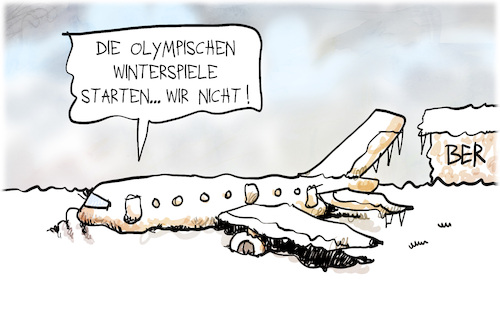 Cartoon: Winterspiele (medium) by Kostas Koufogiorgos tagged winterspiele,winterspiele